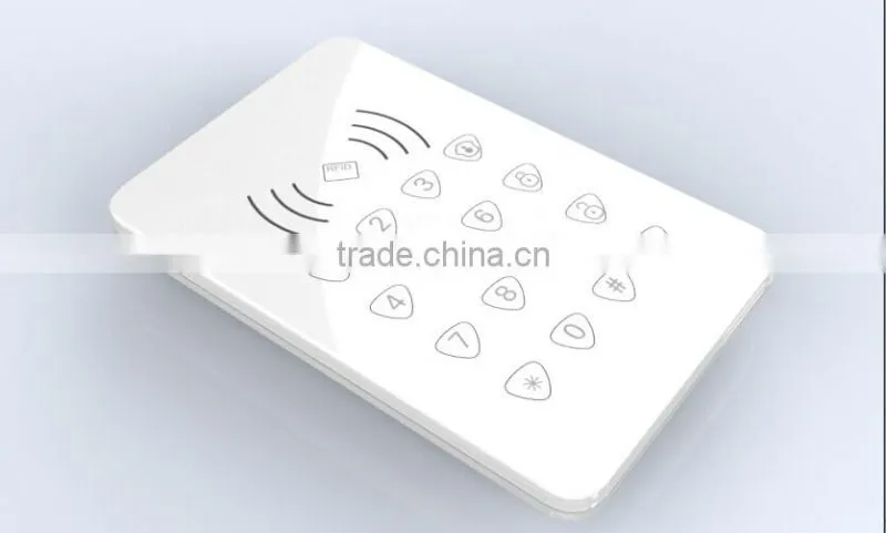 2014 Oct. new produnct release ! ! SMS Alert Wireless 4X4 numeric Slim design RFID keypad with Low battery Notification
