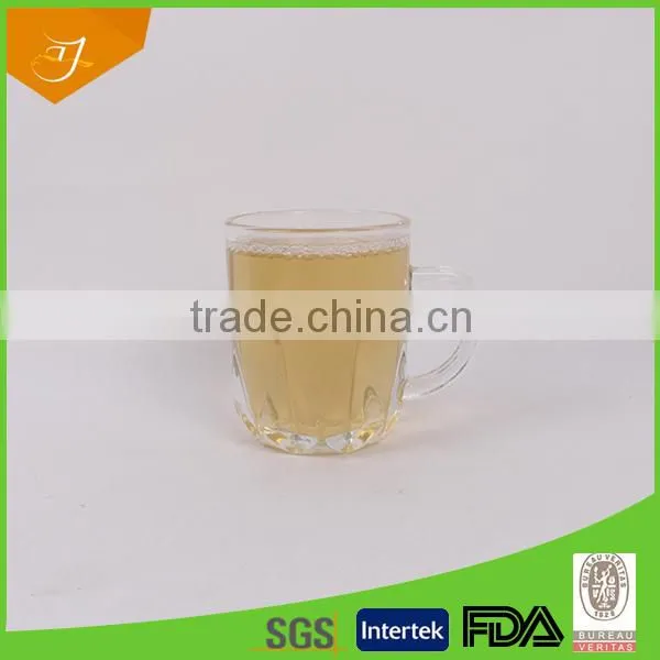 Machine Make Engrave Glass Cup With Handle