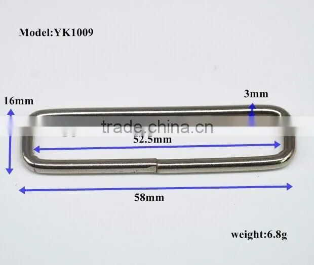 Yukai 2 inch Rectangle Metal Welded Buckles For Bag/Luggage/Leather Craft Accessories