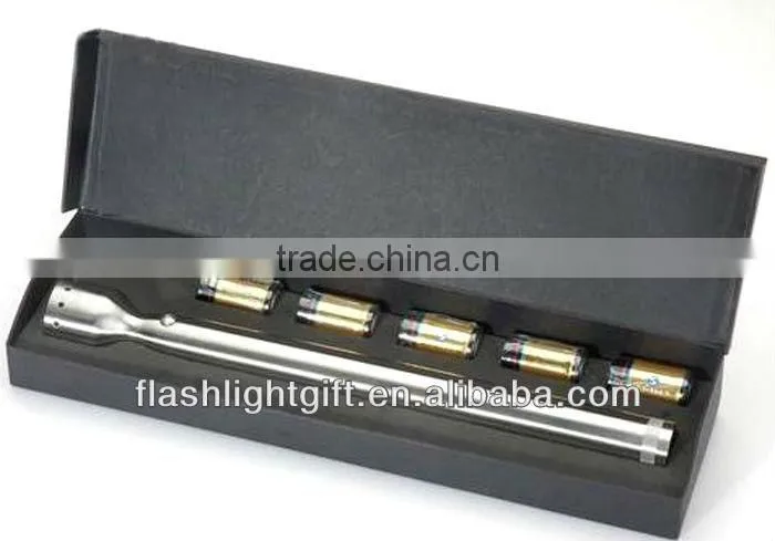 cree q5 stainless over length flashlight
