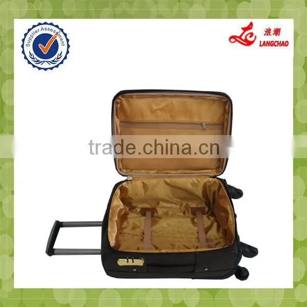 Dark Brown Four Wheels Passed ISO9001 Certificate Business Trolley Bag