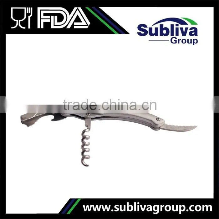 Manufacturer Stainless Steel Shark Corkscrew Wine Bottle Opener