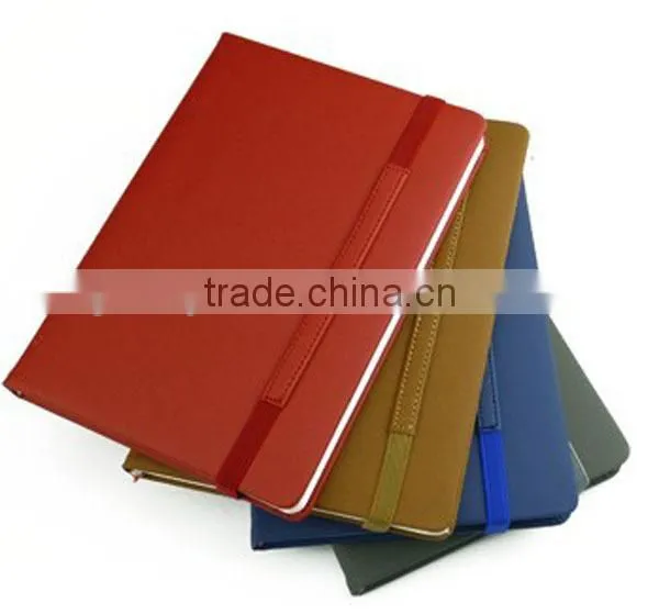 2015 new design leather cover notebook