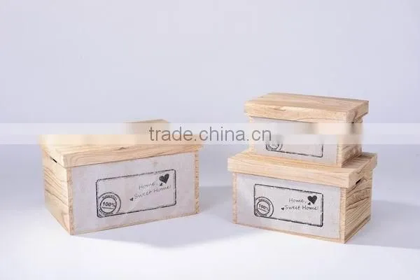 Custom Different Sizes Wooden Sorage Box