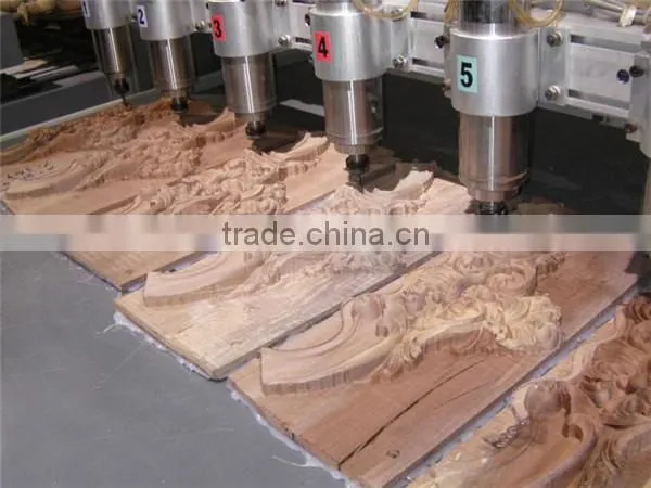 China supplier high precision wood working cnc router 1325 with multi heads