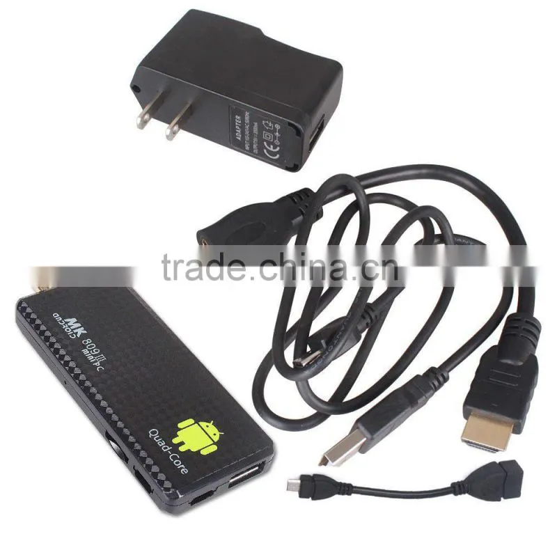 MK809III Bluetooth Android Mini PC,Quad Core Rockchip RK3188T 2G/8G Android 4.4 Android TV Dongle