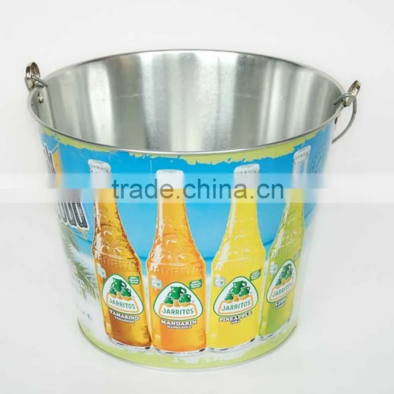 Hight quality Metal tin ice bucket tin beer bucket