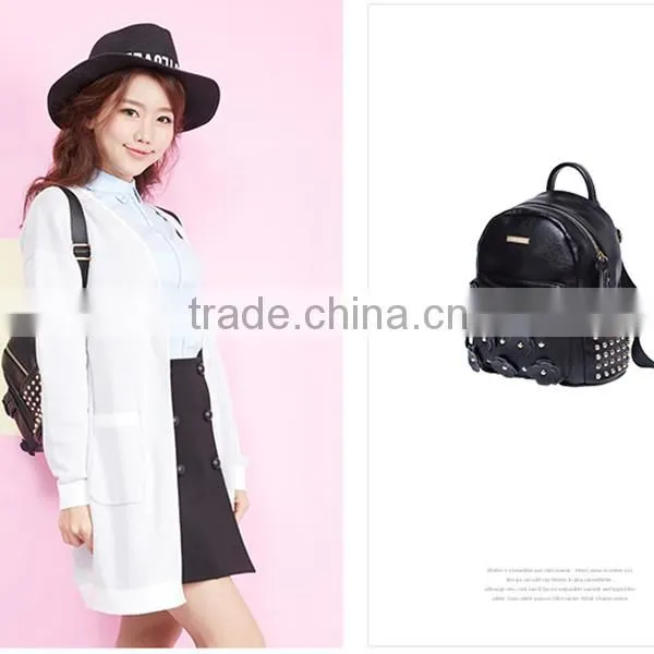 2016 New Design Backpack Flower Accessories Trend Shoulder Bag Pad backpack bag