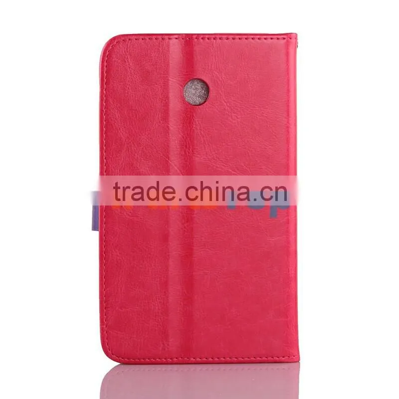 Wholesale Colored Leather Case For Asus FonePad 7 FE170CG FE170 Flip Cover TPU Protective Case