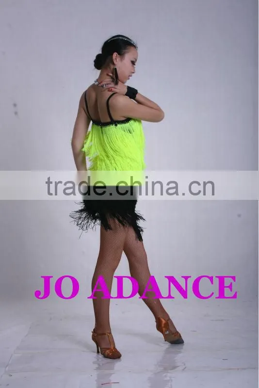 Latin dance dress dance competition dress Latin dance skirt Tights