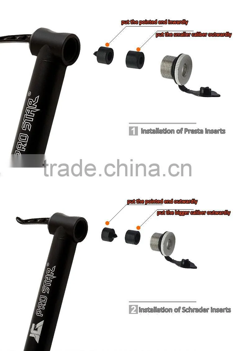 Portable hand bicycle air pump Fit For bike and All Ball
