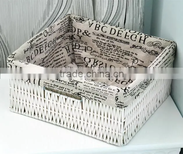 Beautiful cheap and useful PVC woven storage baskets with different colors