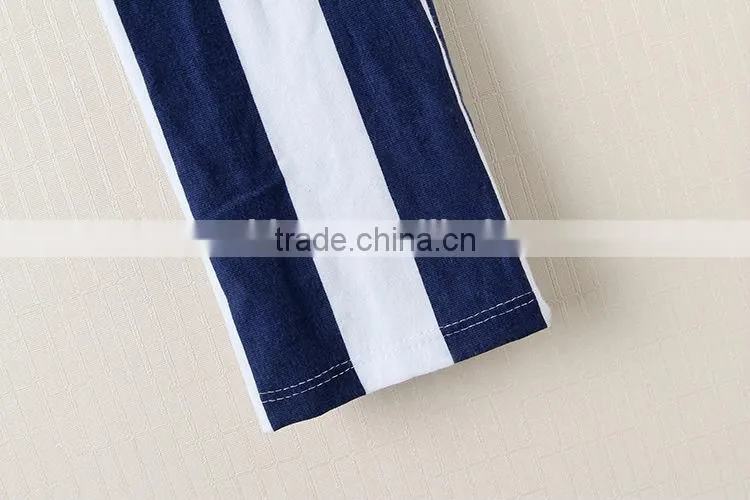 2016 new baby zebra cotton pocket striped pants