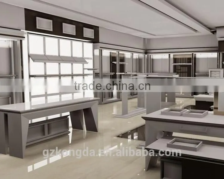 high end clothing store display design