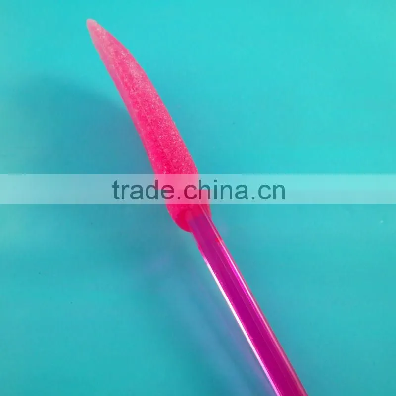 Torch shaped colorful plastic foot file
