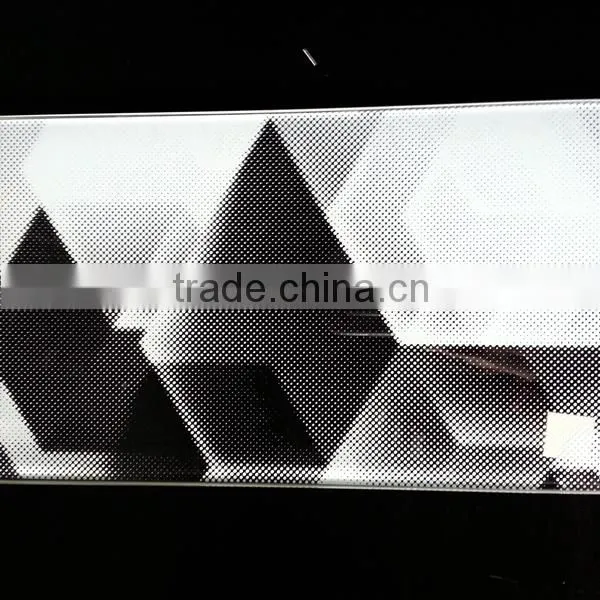 Metal color ceramic silkscreen glass, art decoration for glass facade, window and door glass