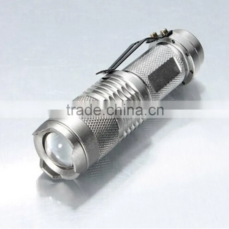 Promotional gift blue point flashlight rechargable