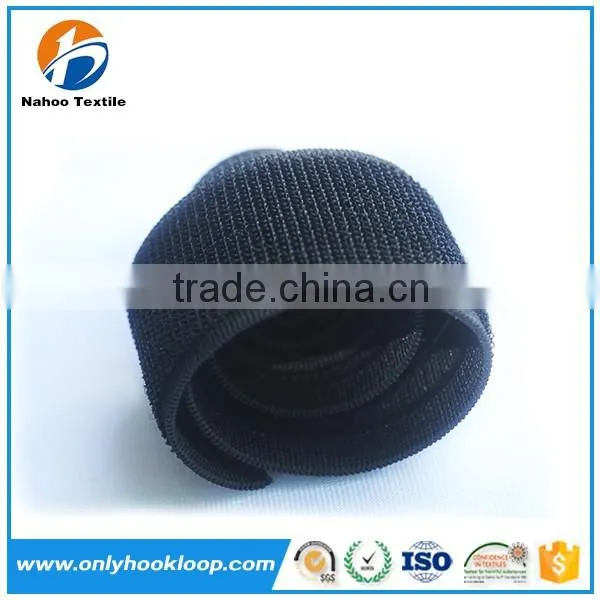 Elastic hook and loop strap, Customized elastic un-napped loop band