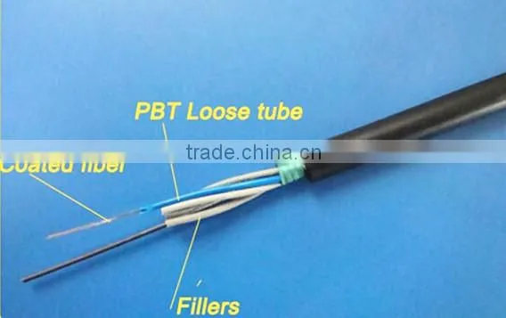 Singlemodel/Multimode Fiber Cable 12/24/96 Core Fiber Optic GYTS Cable