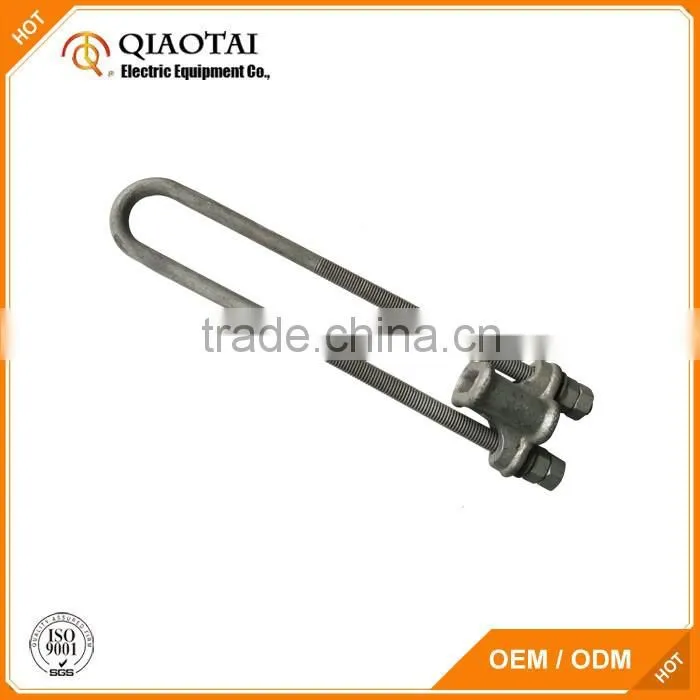 High strength u bolt pipe clamp for pole line