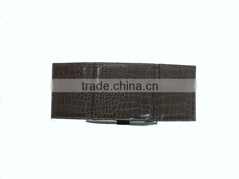 PU leather cover memo pad with pen set