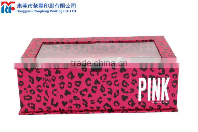 The rose red color Polka Dot cosmetic box
