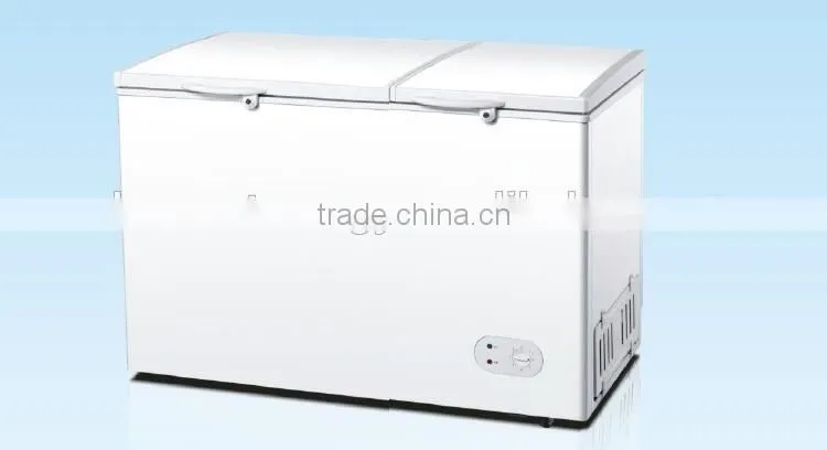 CE CB SONCAP SASO new modern home appliance single/two top open door single temperature chest freezer with led light inside