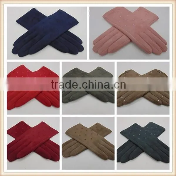 Touchscreen Faux Suede Cycling Gloves/Thin Cycling Faux Suede Gloves
