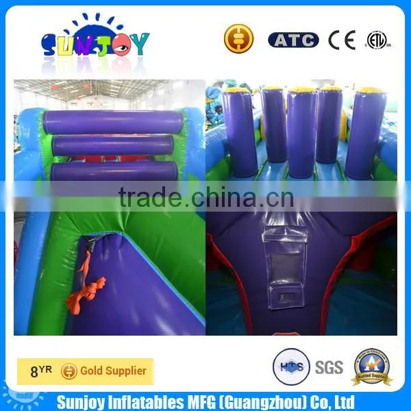 2016 Kids inflatable outdoor obstacle course equipment for sale