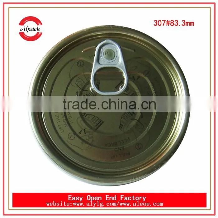307#83.3mm tinplate easy open end seller