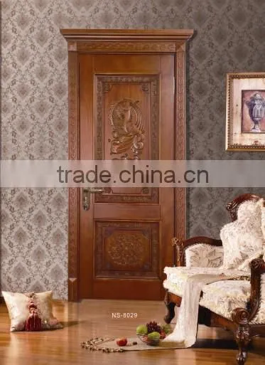 carving pattern interior solid wooden door