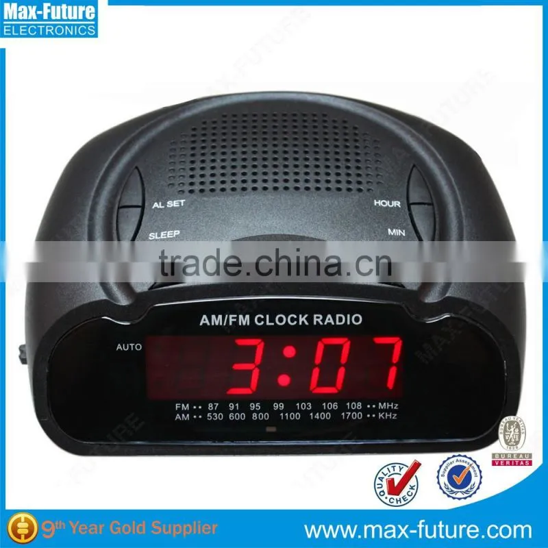 F-1749 fashionable Mini AM/FM Retro Alarm Clock Radio With Speaker