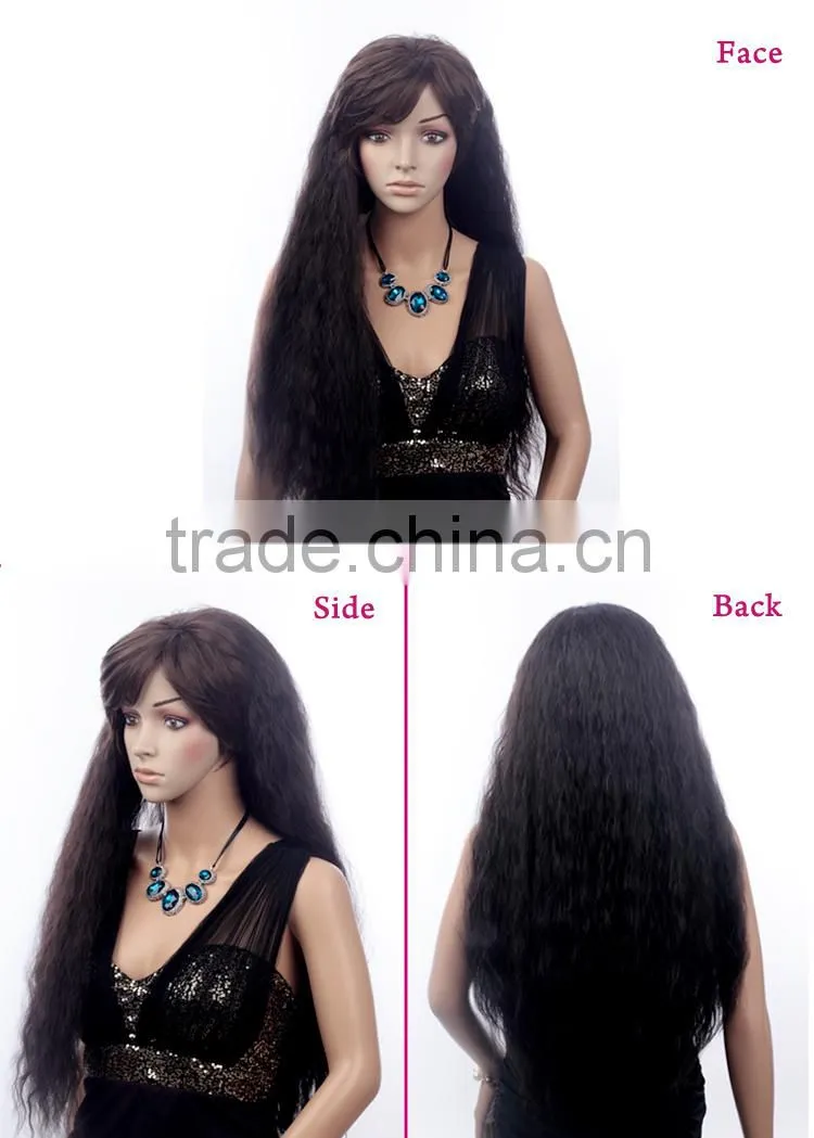 2014 Hot selling black half wig