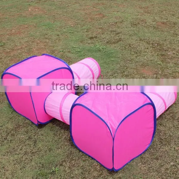 Two-piece pet tent,tunnel mixed pet tent