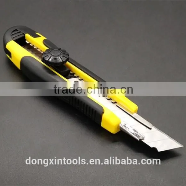18mm SK5 Blade Rubber Covered Utility Knife with One pc Blade