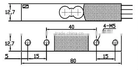 Single fixed beam load cell