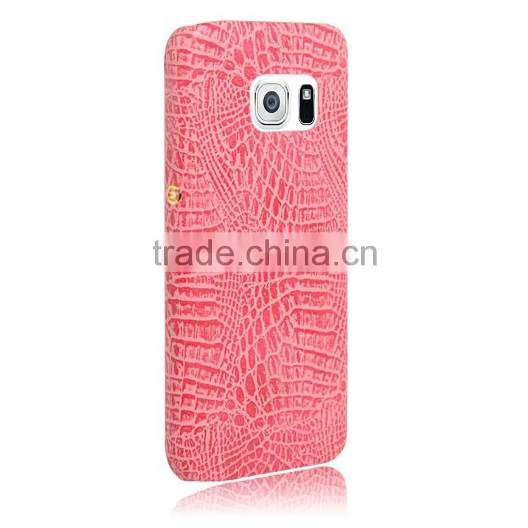 Leather Back Cover Case for Samsung Galaxy s7 s7edge Ultra Thin Crocodile Pattern PU Leather Hard Back Cover