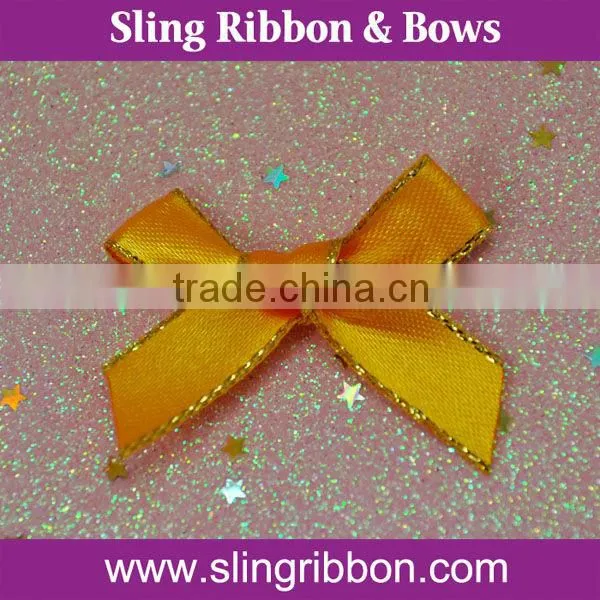 Hot Sales Handmade Gilt-edged Satin Ribbon Bow For Underwear