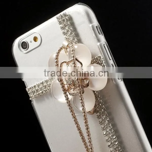 Mobile phone case Rhinestone Crystal hard case for iphone 6, rhinestone Case for iphone 6