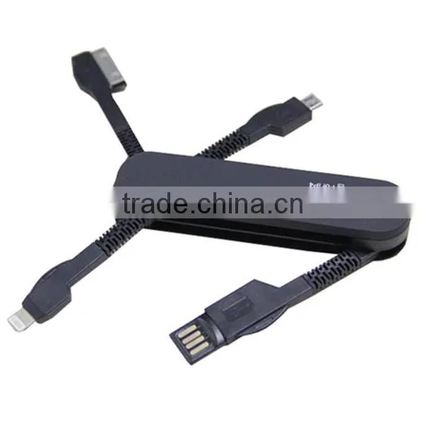 3 in 1 portable multifunction travel data lines