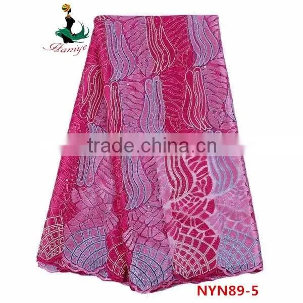 Haniye 2016 Nigerian Party/french tulle lace fabric/african french net lace/NYN89