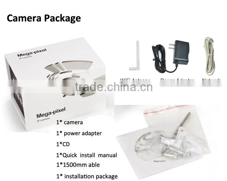 High Definition HD 1080P outdoor bullet IP65 waterproof wifi ip camera in shenzhen