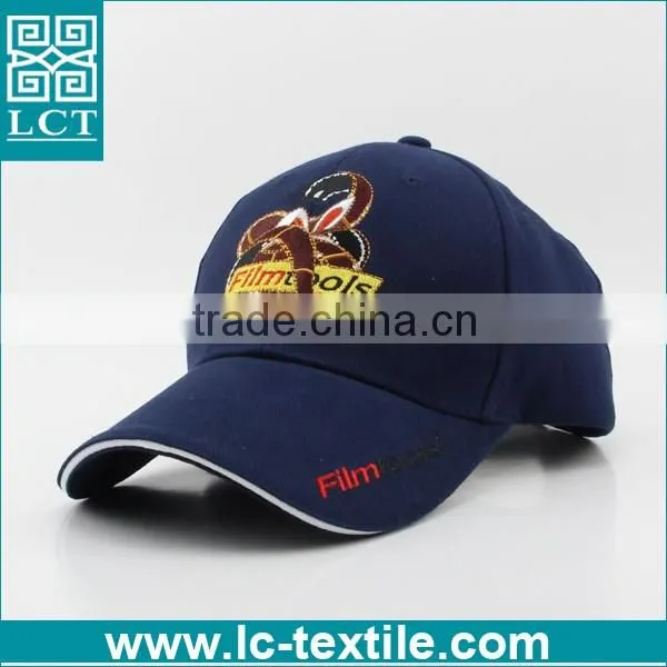 LCTN1893 dark blue cotton twill structed 5 penal cap for sale