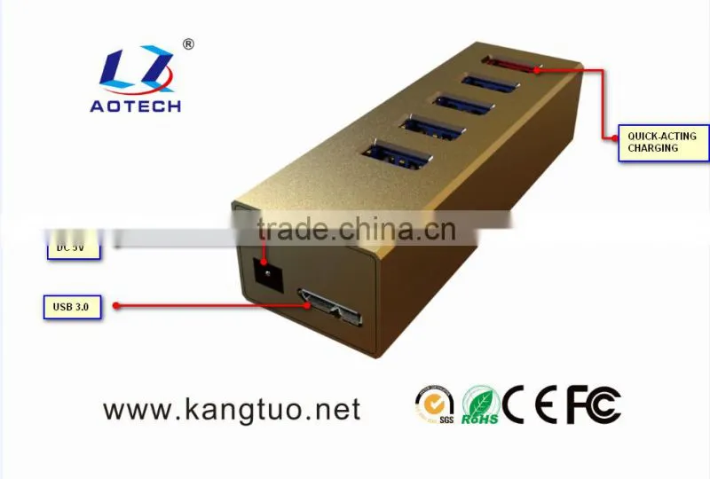 AOTECH usb hub powered 2 port usb 3.0 hub