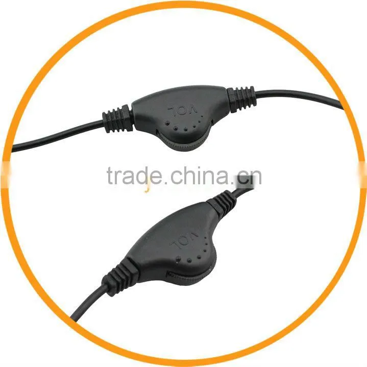 3.5mm Audio Y Splitter Cable with Volume Control Black from dailyetech