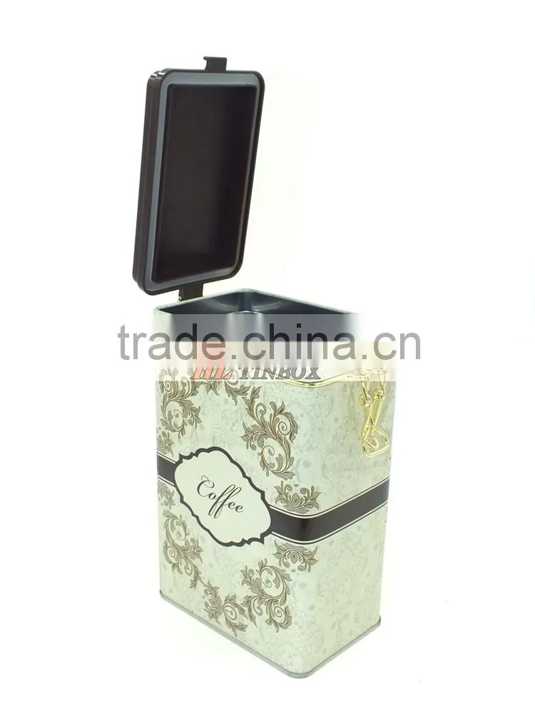 Retangular Metal Tin Boxes Sealed With Plastic Lid