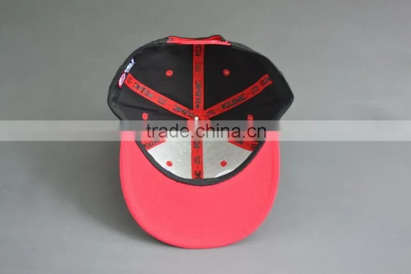 Hi quality custom 6-panel snapback caps with embroidery logo