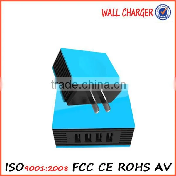 4-Port USB US Wall Charger Travel Power Adapter Portable Travel Charger for Apple iPhone