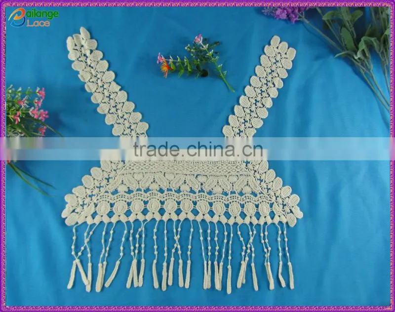 Dresses guipure lace Textile Embroidered machine embroidery lace collar for garment