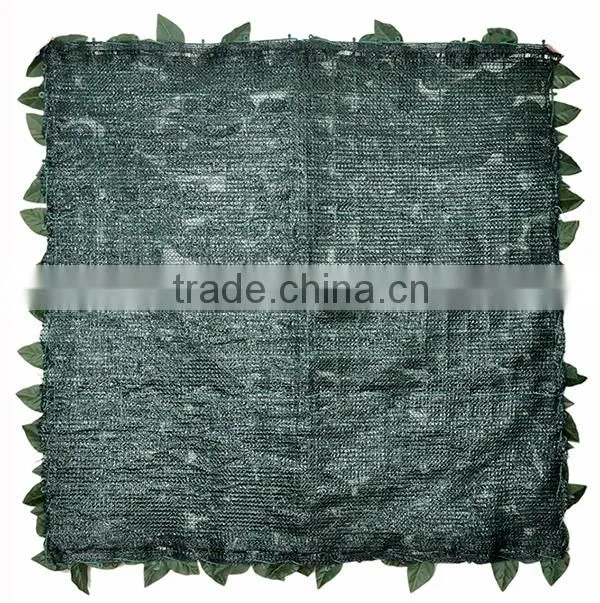 High shading capacity artificial green fence with shade net back